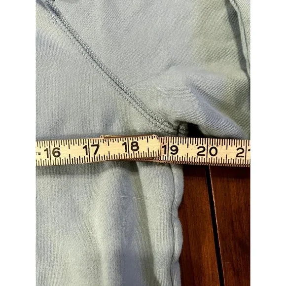 Vans pale green logo hoodie unisex size Small front pocket - Picture 8 of 9